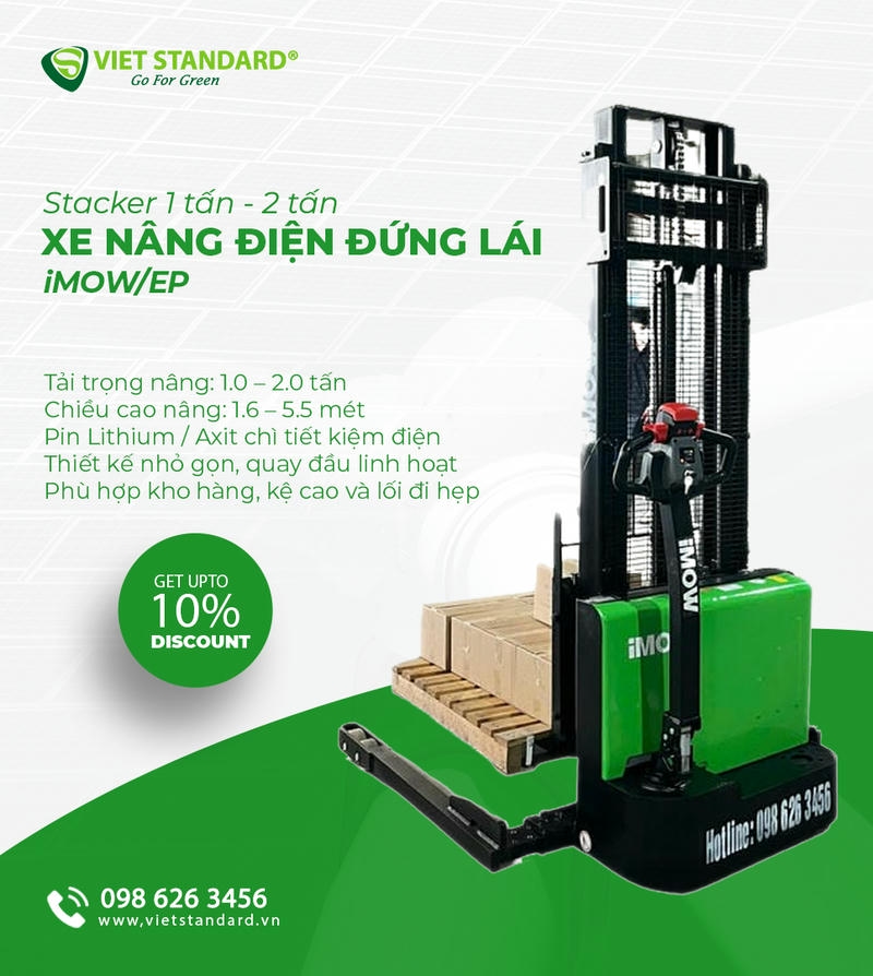 Thể dùng cho kho lạnh nếu chọn cấu hình pin, bánh xe và vật liệu phù